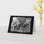 Vintages amerikanisches Apache-Geschichtenerzählen Karte (Gelbe Blume)