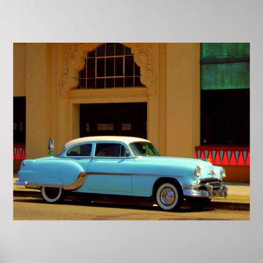 Vintages amerikanisches Auto-Poster Poster (Vorne)