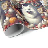 Vintages amerikanisches Eskimogemälde Geschenkpapier (Rolleneckpunkt)