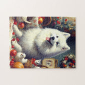 Vintages amerikanisches Eskimogemälde Puzzle (Horizontal)