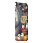 Vintages amerikanisches Eskimogemälde Thermosbecher (Nach rechts gedreht)