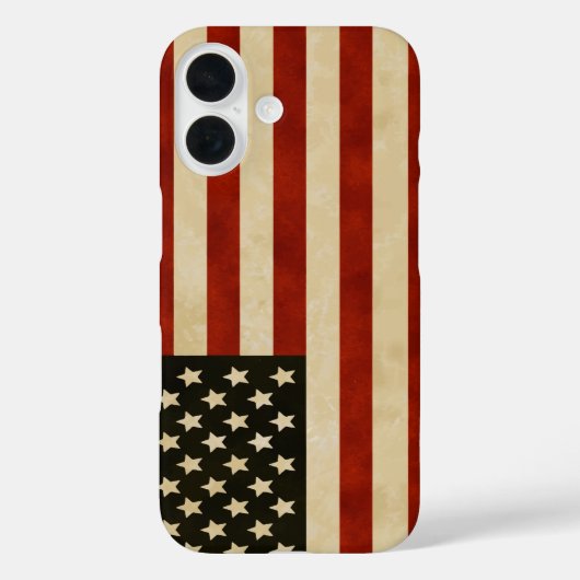 Vintages amerikanisches Flag iPhone Case-Mate iPhone Hülle (Rückseite)