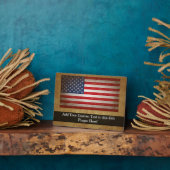 Vintages amerikanisches Flag mit benutzerdefiniert Fotoplatte (Seite)