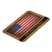 Vintages amerikanisches Flag mit benutzerdefiniert Magnet (Linke Seite)