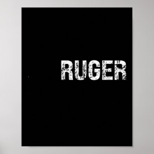 Vintages amerikanisches Flag Retro Ruger Usa Famil Poster