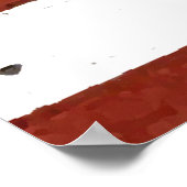 Vintages amerikanisches Flag-Skull-Poster Poster (Ecke)