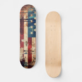 Vintages amerikanisches Flaggen-Skateboard-Deck Skateboard (Vorderseite)