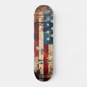 Vintages amerikanisches Flaggen-Skateboard-Deck Skateboard (Vorderseite)