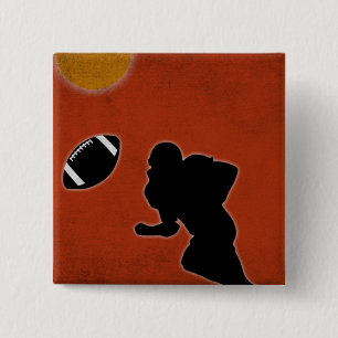 Vintages amerikanisches Fußballdesign Button