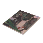 Vintages amerikanisches Kunstwerk Landschaftsbild Fliese (Seite)