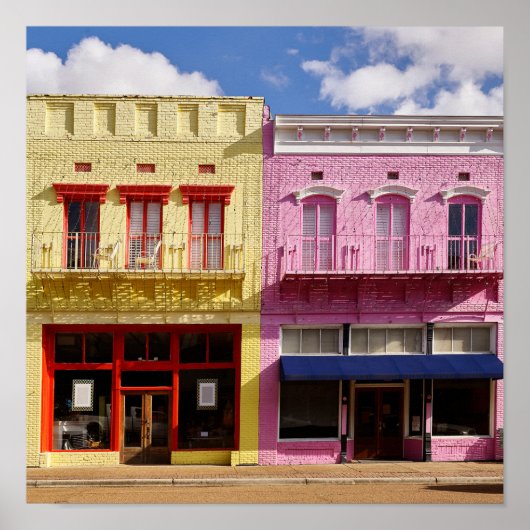 Vintages amerikanisches Landschaftsposter Poster (Vorne)