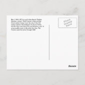 Vintages amerikanisches Paiute Postkarte (Rückseite)