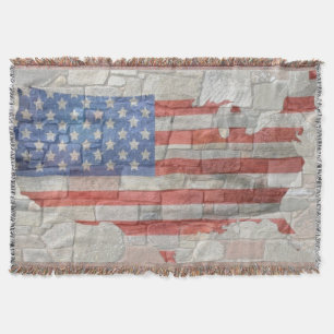 Vintages amerikanisches Patriotic Map Flag an der  Decke