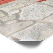 Vintages amerikanisches Patriotic Map Flag an der  Poster (Ecke)