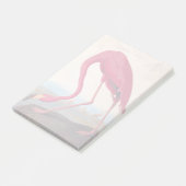 Vintages amerikanisches Pink Flamingo Audubon Buch Post-it Klebezettel (angewinkelt)