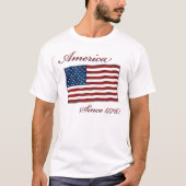 Vintages amerikanisches T-Shirt der Unabhängigkeit (Vorderseite)