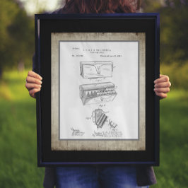 Vintages Ammo-Kartuschenkasten-Patent Poster