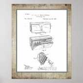 Vintages Ammo-Kartuschenkasten-Patent Poster (Vorne)