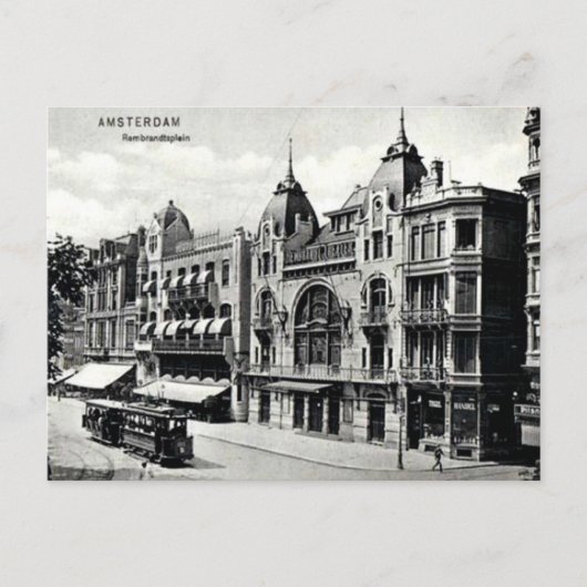 Vintages Amsterdam Postkarte (Vorderseite)