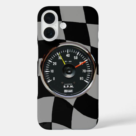 Vintages Analog Auto Tachometer Case-Mate iPhone Hülle (Rückseite)