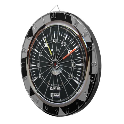 Vintages Analog Auto Tachometer Dartscheibe (Vorderseite rechts)