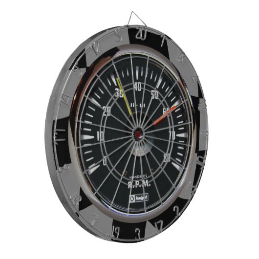 Vintages Analog Auto Tachometer Dartscheibe (Vorderseite Links)