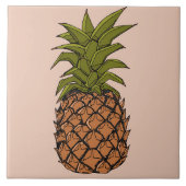 Vintages Ananas Fliese (Vorderseite)