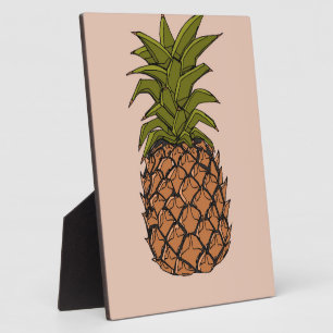 Vintages Ananas Fotoplatte