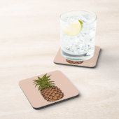 Vintages Ananas Getränkeuntersetzer (Rechte Seite)
