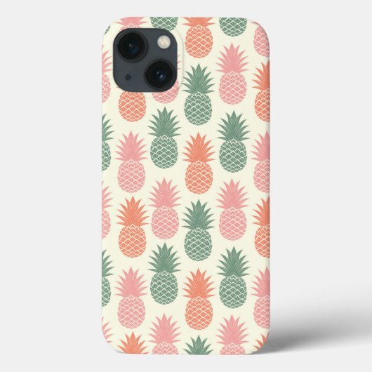 Vintages Ananas Muster 2 Case-Mate iPhone Hülle (Rückseite)