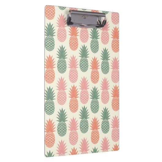 Vintages Ananas-Muster 2 Klemmbrett (Rechts)