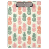 Vintages Ananas-Muster 2 Klemmbrett (Vorderseite)