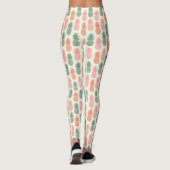 Vintages Ananas-Muster 2 Leggings (Rückseite)