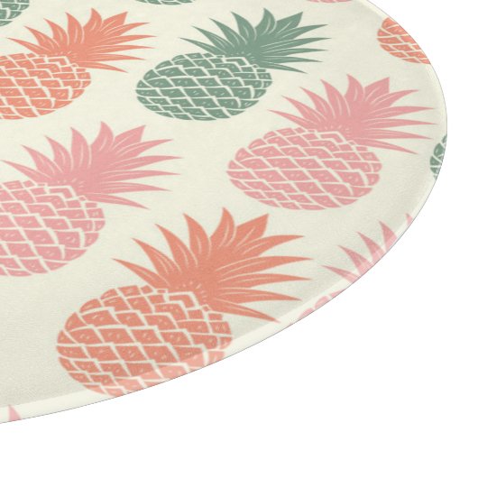 Vintages Ananas-Muster 2 Schneidebrett (Ecke)