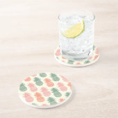 Vintages Ananas-Muster 2 Untersetzer (Seite)