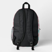 Vintages Ananas-Muster Bedruckter Rucksack (Rückseite)