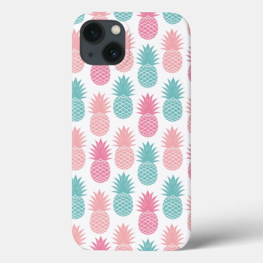Vintages Ananas-Muster Case-Mate iPhone Hülle (Rückseite)