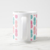 Vintages Ananas-Muster Jumbo-Tasse (Rückseite)