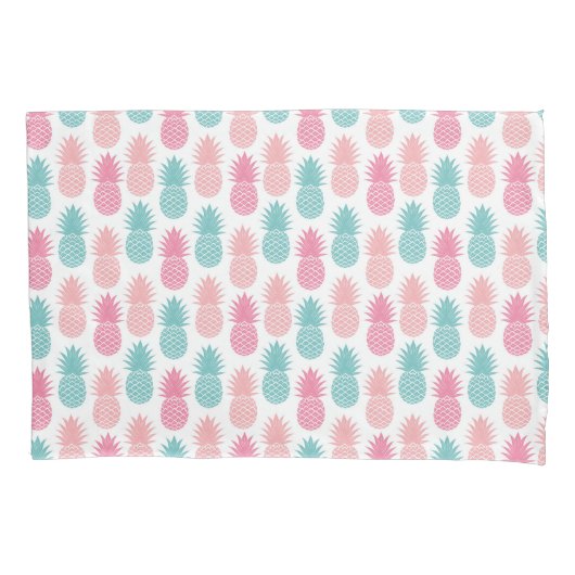 Vintages Ananas-Muster Kissenbezug (Vorderseite-Links)