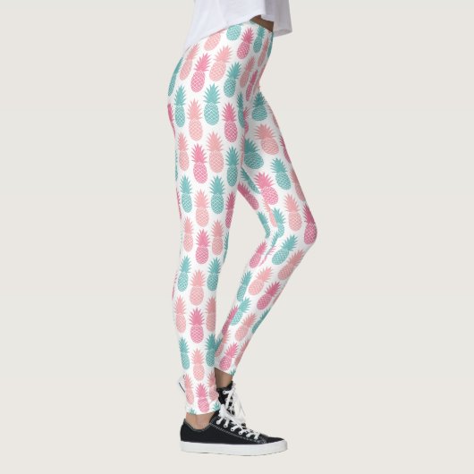 Vintages Ananas-Muster Leggings (Rechts)