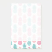 Vintages Ananas-Muster Post-it Klebezettel (Vorderseite)