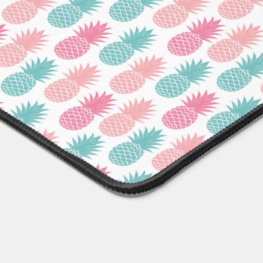 Vintages Ananas-Muster Schreibtischunterlage (Ecke)