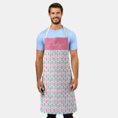 Vintages Ananas-Muster Schürze (Getragen)