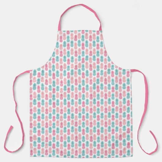 Vintages Ananas-Muster Schürze (Vorderseite)