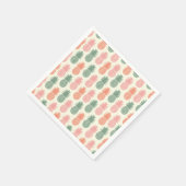 Vintages Ananas-Muster Serviette (Ecke)