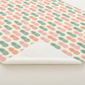 Vintages Ananas-Muster Sherpadecke (3/4)