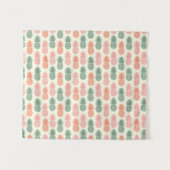 Vintages Ananas-Muster Wandteppich (Vorderseite (Horizontal))