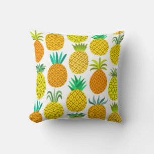 Vintages Ananas nahtloses Muster abgeschieden auf Kissen