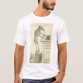 Vintages Anatomie-Andreas- Vesaliusskelett T-Shirt (Vorderseite)