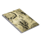 Vintages Anatomie-Notebook Notizblock (Rechte Seite)